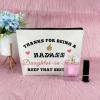Sfodiary Daughter in Law Gifts from Mother in Law Makeup Bag Wedding Present for Bride Valentine Day Gift for Bonus Daughter from Mom Christmas Birthday Presents for Her Zipper Travel Pouch view 4