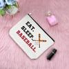 Baseball Lover Gift for Women Makeup Bag Baseball Themed Gift for Friends Team Party Favors Christmas Birthday Gifts for Sister Daughter Mom Aunt Sport Accessories for Mom Aunt Zipper Travel Pouch view 3