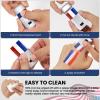 2PCS Red White and Blue Face Body Paint Sticks- Patriotic Pride 4th of July Accessories for Women, Eye-Black Stick Baseball Softball Sports Makeup, Fourth of July USA Accessories for Independence Day view 2
