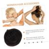 Baluue 2pcs Clip Hair Bun Extensions for Women Natural Look Faux Hair Updo Ponytail for Parties Weddings and Daily Wear Soft Glossy Easy to Use view 3