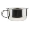 5 Pcs Stainless Steel Shaving Bowl for Men - Beard Brush Grooming Mug with Handle, Rust Proof, Easy Clean, 2 Inch Height, 3.2 Inch Diameter view 2