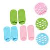 NIYANGLE 3pairs Moisturizing Non-Slip Socks Foot Care for Women Foot Masks Cracked Heel Socks view 4