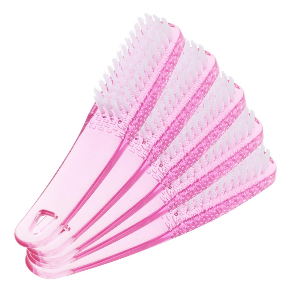 Vaguelly 5pcs Nail Brush for Cleaning Fingernails Soft and Stiff Bristles for Manicure and Durable Handle for Easy Cleaning for