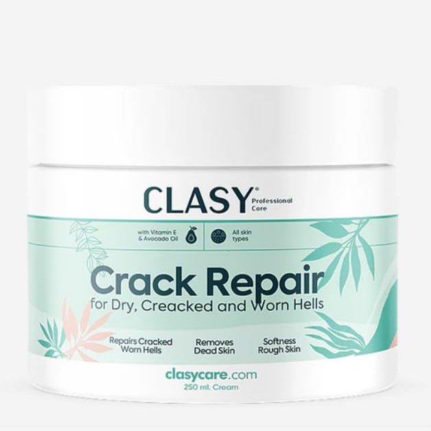 Crack Repair Cream for Dry Cracked Heels, Professional Care with Vitamin E, Powerful Formula Intensive Moisturizing, Deep Healing, Repairing Care, 100 ml (1)