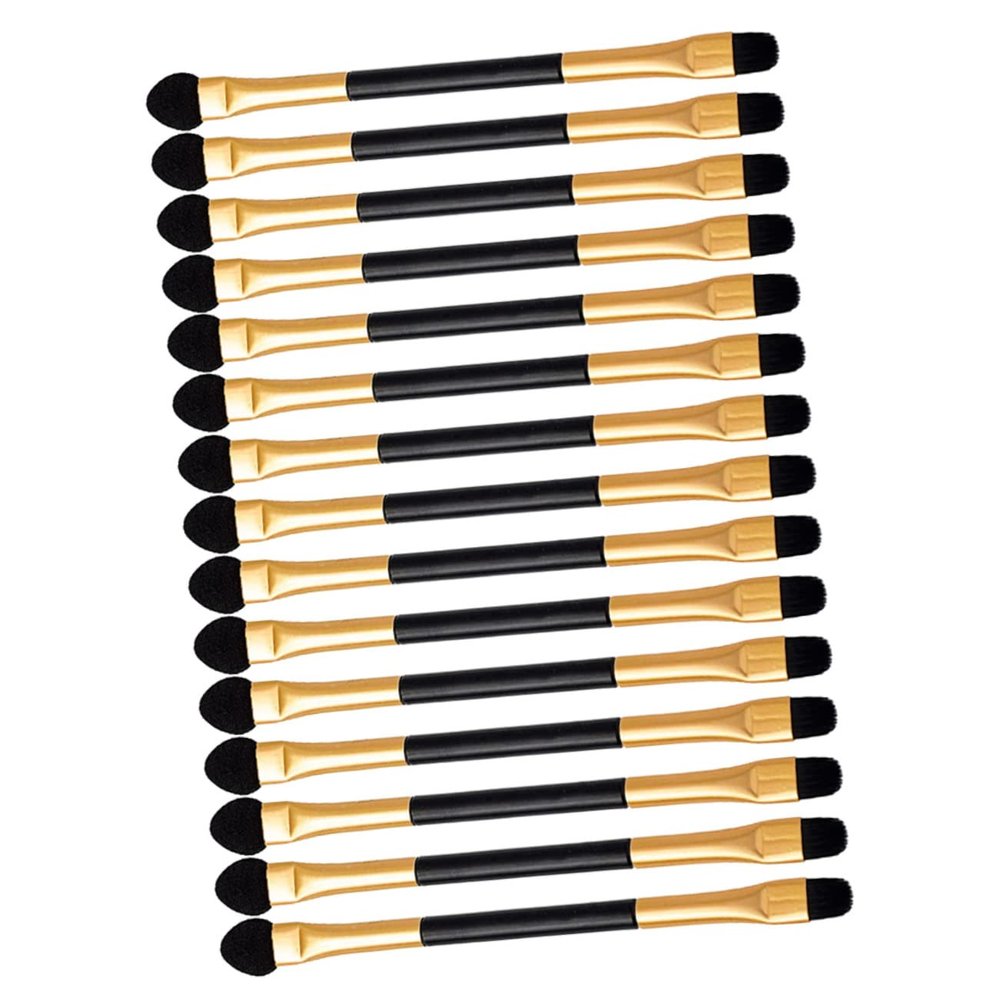 OFFIGAM 15-Piece Double-Ended Eyeshadow Applicator Set for Makeup Artists Versatile Eye Makeup Brushes Soft Bristles for Precision Application