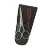 Ipetboom Stainless Steel Eyebrow Scissors 2-Piece Set for Precision Trimming and Grooming Mustaches and Beards for Men and Women view 1