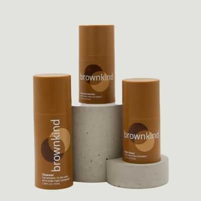 brownkind Hydration Heroes Skincare Bundle  3-Step Hydrating Routine for Melanin-Rich Skin | Includes Cleanser, Glow Moisturizer & Night Cream