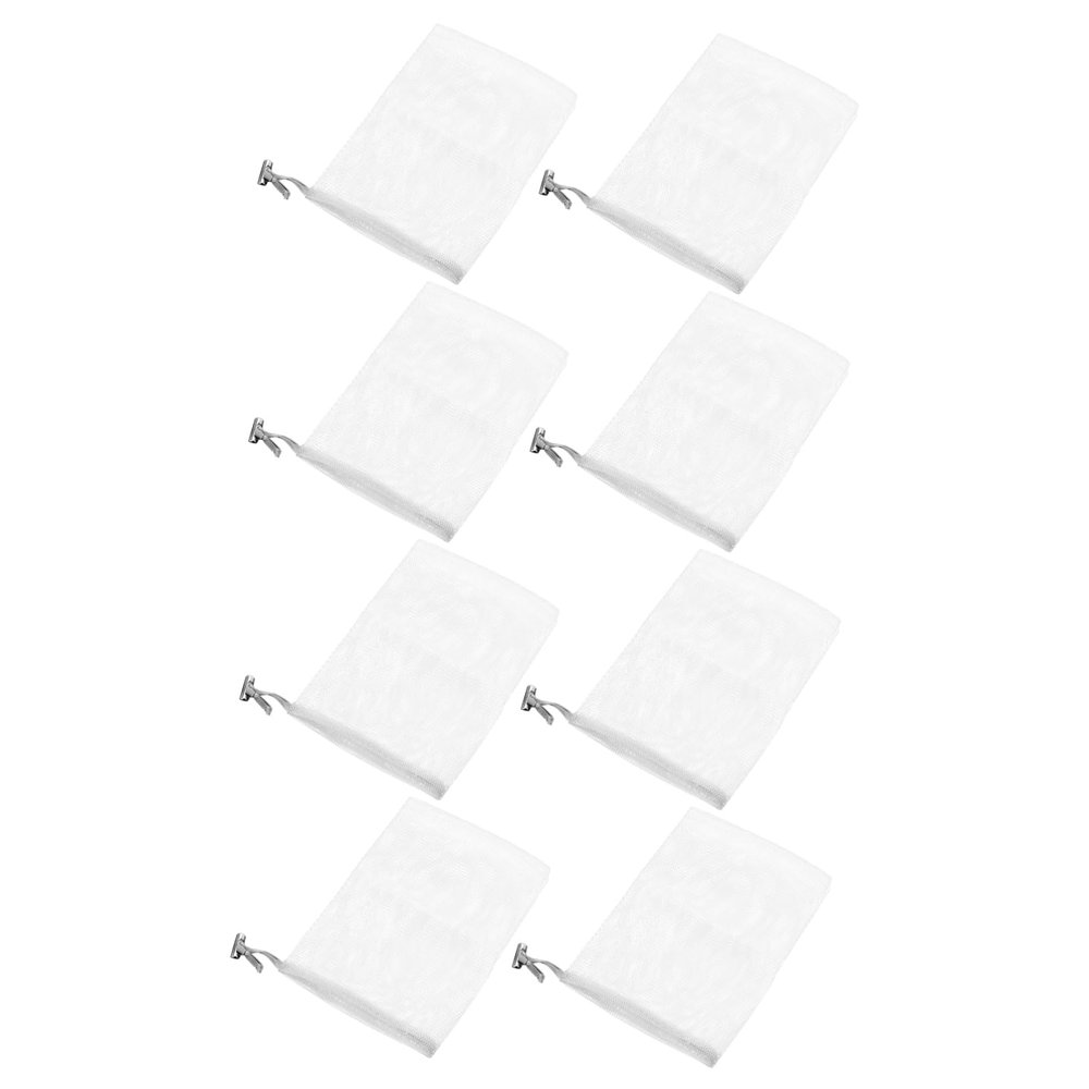 CTIRCHIU 8PCS Exfoliating Soap Mesh Holder Multi Function Facial Cleaning Net Bags for Smooth Skin Color Comfortable Texture for Handmade Soaps and present Giving