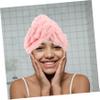 Beaupretty Super Absorbent Coral Fleece Hair Drying Cap for Women Large Hair Towel Turban Wrap Fast Drying and Thick Design for Shower Essentials view 3