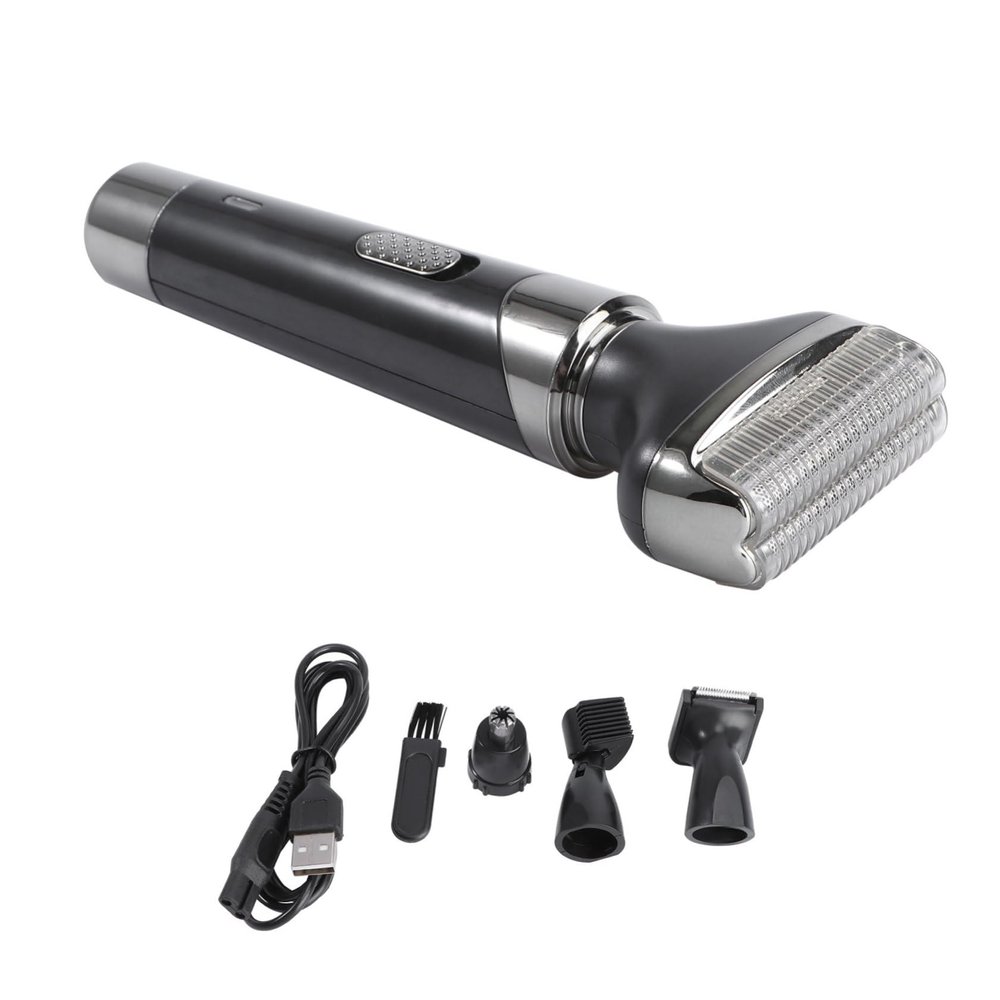DECOMELODY Men Electric Razors Face Shaver Women Electric Razors Hair Clipper for Home Hair Trimmer Nose Removal Floating Double Head Rotors Second Speed
