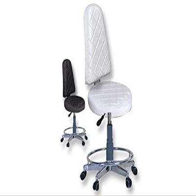 CH-845BK-B Hydraulic Stool with Back- Black