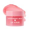 ColourPop Fresh Kiss Exfoliating Lip Scrub - Nourishing Lip Exfoliator to Gently Buff & Soften Skin - Enriched with Cocoa & Shea Butter to Lock in Moisture - Strawberry Milk (0.37 oz) view 1