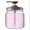 6.5 x 2.8 x 2.5 in. 16 oz Jarware Counter Top Pump Soap Black view 1