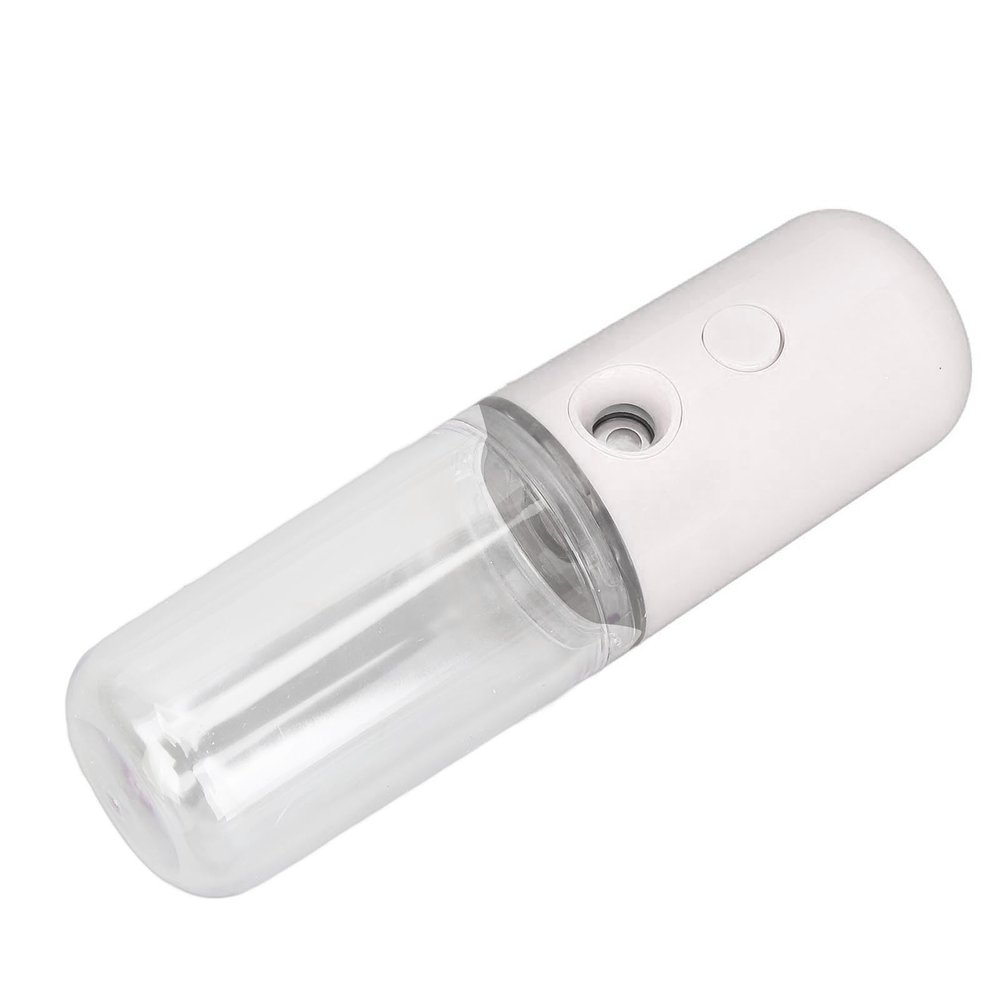 Portable Mist Sprayer Face Humidifier for Face Hydrating Daily Makeup (White)