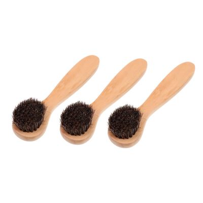 DECORNIJIA 3Pcs Facial Exfoliator Brush Soft Bristles Face Scrubber for Deep Cleansing Handle for Pore Cleansing for Men and Women Skincare Routine