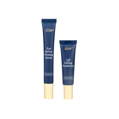 City Beauty Ageless Eyes Duo - Anti-aging Eye Skincare Bundle - Lid Lifting Treatment 0.33 fl oz, Eye Revive Firming Seru 0.5 fl oz