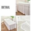 A/White,70x185(T),LDLCYCN Massage Table Bedskirt with Face Hole Comfortable Soft Spa Bed Cover with Skirt Beauty Salon Bedskirt with Elastic Band Skin-Friendly Massage Table Bed Cover view 2