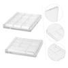 DECOMELODY 4pcs Eyeshadow Palette Makeup Container Lid Empty Makeup Case for Travel and Storage Suitable for Cosmetics Random Style view 2