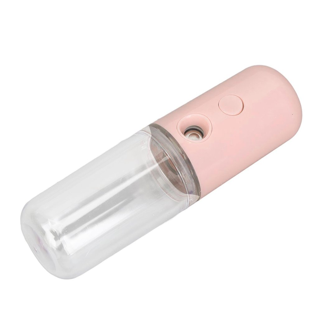 Portable Sprayer Face Humidifier, Mist Sprayer for Face Hydrating Travel, Daily Makeup, Skin Care, Spa, Home & Office Use (Light Rosy)