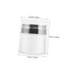 ARTSEWPLY 50ML Airless Pump Jars 2-Pack Refillable Cosmetic Containers for Lotion and Cream Vacuum Sealed for Travel view 2