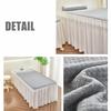 B/Grey,70x190(S),LDLCYCN Massage Table Bedskirt with Face Hole Comfortable Soft Spa Bed Cover with Skirt Beauty Salon Bedskirt with Elastic Band Skin-Friendly Massage Table Bed Cover view 2