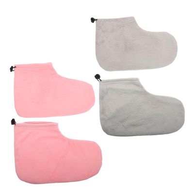 Beaupretty 2 Pairs Paraffin Wax Foot Covers Comfortable Cotton Foot Wraps for Home and Professional Use Warming Skin Care Accessories