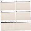 OSALADI 10pcs Sublimation Blank Cosmetic Bags Portable Canvas Pencil Cases for Heat Transfer Makeup and Travel Accessories view 1