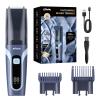 ENSSU Beard Trimmer for Men - Vacuum Mustache Trimmer with Adjustable 20 Length Setting for Less Mess,IPX7 Waterproof Rechargeable Electric Mens Beard Trimmer for Precision Facial Hair, Sideburns view 1