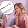 8Pcs Mini Stainless Steel Cosmetic Beauty Spatulas,Skincare Spatulas,Small Makeup Spatula, Makeup Cream Spoon,Mini Beauty Heart Spoons for Mixing and Sampling Masks Skin Care Creams Eye Cream view 4