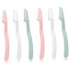 ARTSEWPLY 6pcs Folding Eyebrow Trimmers for Women Portable Hair Razors for Precise Facial Hair Removal and Eyebrow Shaping view 1