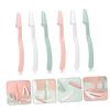 ARTSEWPLY 6pcs Folding Eyebrow Trimmers for Women Portable Hair Razors for Precise Facial Hair Removal and Eyebrow Shaping view 3