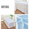 B/Blue,60x180(S),LDLCYCN Massage Table Bedskirt with Face Hole Comfortable Soft Spa Bed Cover with Skirt Beauty Salon Bedskirt with Elastic Band Skin-Friendly Massage Table Bed Cover view 2