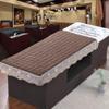 Brown,155 * 68cm,Massage Table Cover, Soft Massage Table Fitted Sheets, Reusable Spa Bed Sheets Salon Table Protective Cover, Satin & Wrinkle-Resistant, Machine Washable view 1
