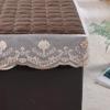 Brown,155 * 68cm,Massage Table Cover, Soft Massage Table Fitted Sheets, Reusable Spa Bed Sheets Salon Table Protective Cover, Satin & Wrinkle-Resistant, Machine Washable view 2