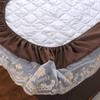Brown,155 * 68cm,Massage Table Cover, Soft Massage Table Fitted Sheets, Reusable Spa Bed Sheets Salon Table Protective Cover, Satin & Wrinkle-Resistant, Machine Washable view 4