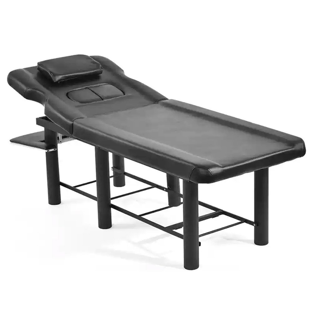 Massage Table Fixed, Adjustable SPA Bed, Tattoo Table with Multifunctional Tray for Professional Massage, Home Physiotherapy, Load Capacity up to 200kg