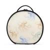 senya Round Cosmetic Pouch Travel Makeup Train Case Organizer Bag Portable Makeup Brushes Toiletry Jewelry Accessories Octopuses Pattern view 1