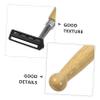 ARTSEWPLY 4pcs Stainless Steel Safety Razor Natural Bamboo Handle Hair Clipper Hair Razor Old Style Shaver for Men view 3