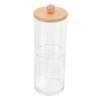 ABOOFAN Cotton Puff Box with Lid Portable Makeup Organizer for Cotton Pads Swabs Elegant Storage for Travel Home Use view 4