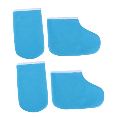 HONITANO 1Set Paraffin Therapy Accessories Kit Wax Bath Foot and Hand Covers Moisturizing Gloves and Socks for Spa and Home Use Easy to Wear Enhance Skin Hydration