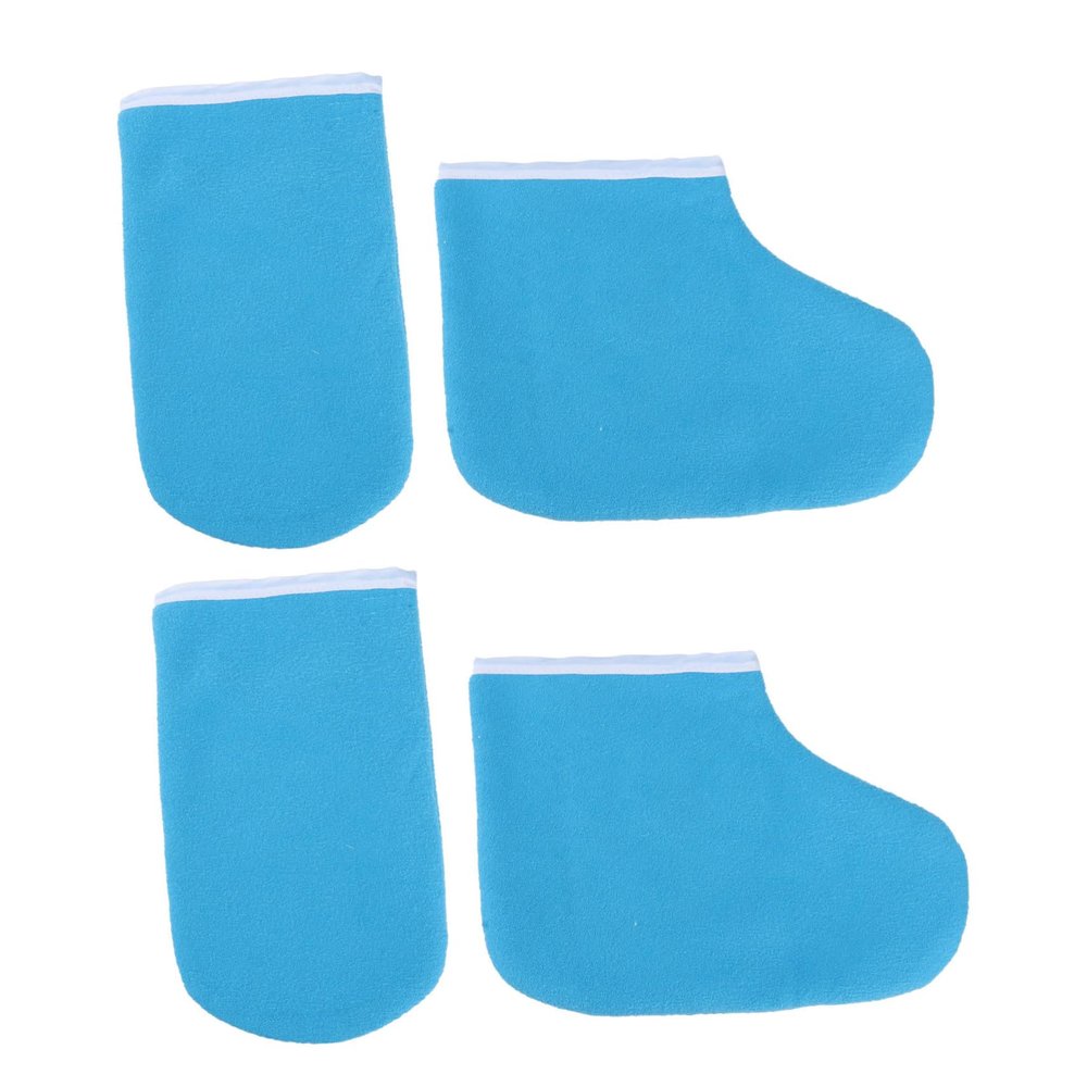 HONITANO 1Set Paraffin Therapy Accessories Kit Wax Bath Foot and Hand Covers Moisturizing Gloves and Socks for Spa and Home Use Easy to Wear Enhance Skin Hydration