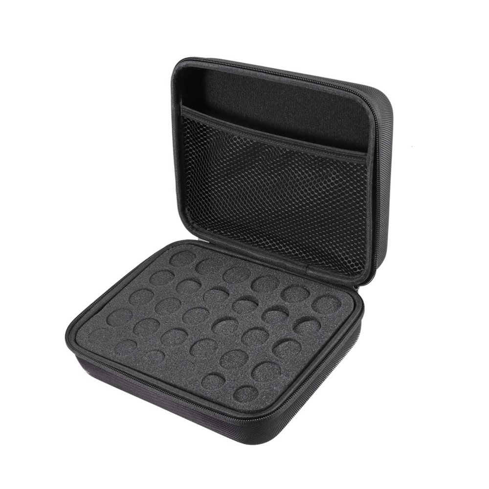 ARTSEWPLY 1pc Slot Essential Oil Bottle Storage Case Shockproof Carrying Bag for Roller Bottles Eva Hard Shell Protection for Aromatherapy The