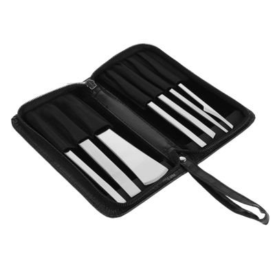 ARTSEWPLY 7-Piece Stainless Steel Pedicure Tool Set for Foot Care Dead Skin Remover Foot File Kit for Adults Professional Pedicure Supplies Comfort Grip