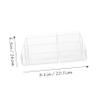 ARTSEWPLY 6-Compartment Acrylic Makeup Organizer Vanity Storage Box for Cosmetics Makeup Accessories and Jewelry Display view 2