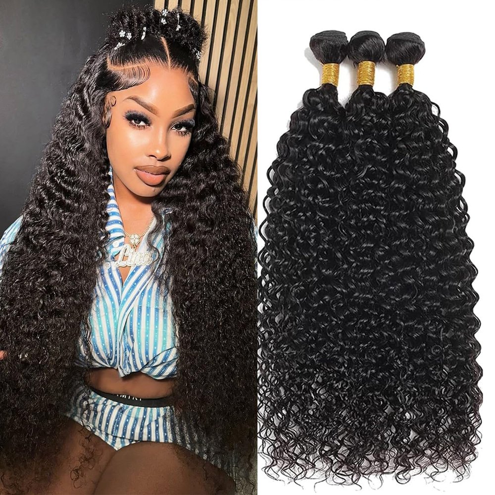 12A Brazilian Deep Wave Human Hair Bundles 18 20 22Inch 100% Unprocessed Brazilian Virgin Human Hair Weave 3Bundles Deep Wave Curly Hair Extensions