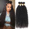 12A Brazilian Deep Wave Human Hair Bundles 18 20 22Inch 100% Unprocessed Brazilian Virgin Human Hair Weave 3Bundles Deep Wave Curly Hair Extensions view 1