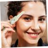 Healvian 1 Set Stainless Steel Brow Razor Portable Eyebrow Trimmer Facial Hair Remover with Replacement Head Ergonomic Design for Safe Easy Use for Womens Grooming view 3