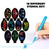 12 Colour Face Paint  Water-Based  Mess-Free Face Painting Kit with Stencils  Fast-Drying, Washable, Easy to Clean, Non-Toxic Face Paint for Festivals, Parties, Masquerade, Fancy Dress, Carnival view 3