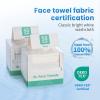 Borje Face Towels XL, Disposable Face Towel 10" x 12", 50 Count, 100% USDA Biobased Facial Towelettes, Ultra Soft & Thick Makeup Remover Wipes for Women Cleansing view 2