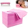 100 Pack 31" x 71" Disposable Non-Woven Massage Table Bed Covers - 2-Ply Waterproof Spa Sheets for Facial, Tattoo & Waxing.(pink 100pc) view 1